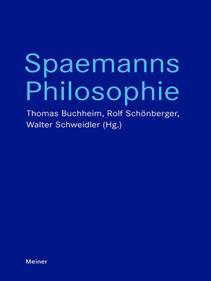 cover image of Spaemanns Philosophie